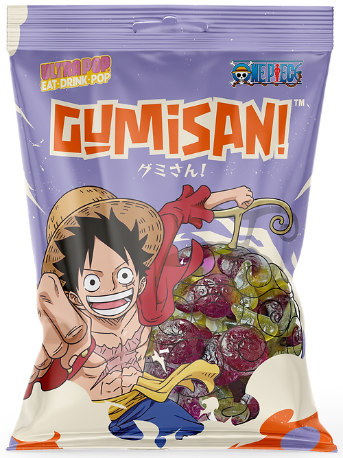 Bonbon Gumisan One Piece - Luffy Fruit Du Démon Goût Raisin