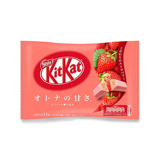 Kit Kat mini japonais Otonano Amasa Fraise (sachet de 12)