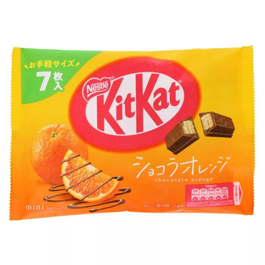 Kit Kat mini japonais goût Chocolat Orange (sachet de 7)