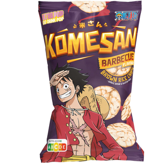 Komesan One Piece - Luffy - Chips de riz complet goût barbecue