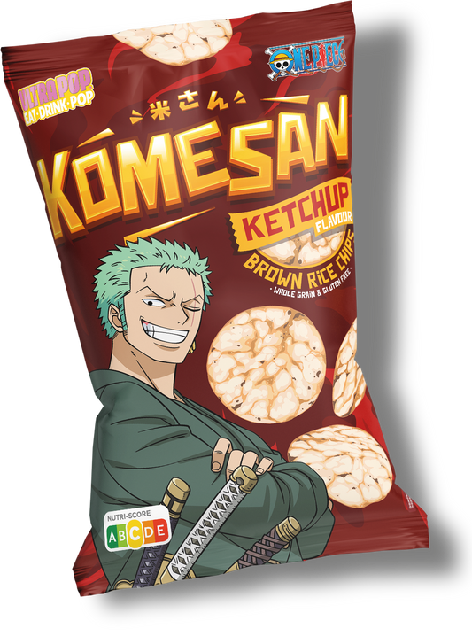 Komesan One Piece - Zoro - Chips de riz complet goût ketchup