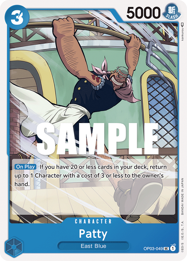 OP03-049 UC ENG Patty Carte personnage uncommon