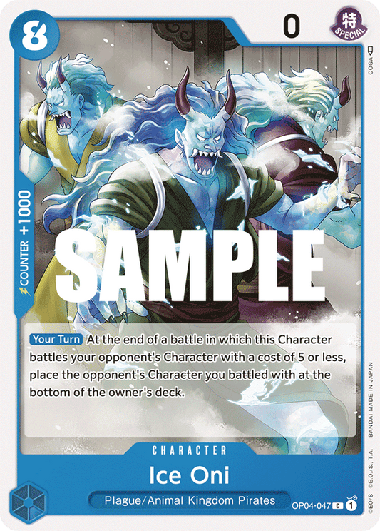 OP04-047 C ENG Ice Oni Carte personnage commune
