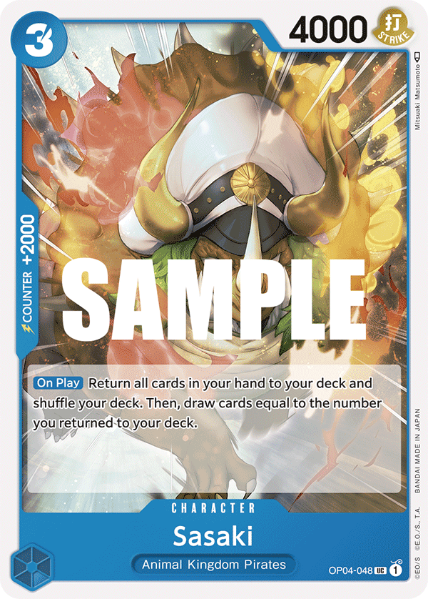 OP04-048 UC ENG Sasaki Carte personnage uncommon