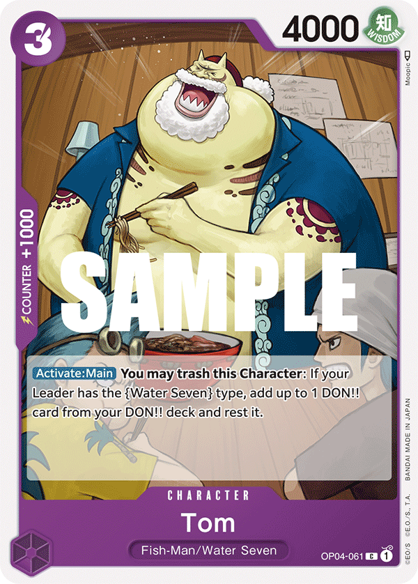 OP04-061 C ENG Tom Carte personnage commune