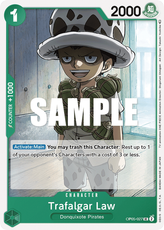 OP05-027 UC ENG Trafalgar Law Carte personnage uncommon
