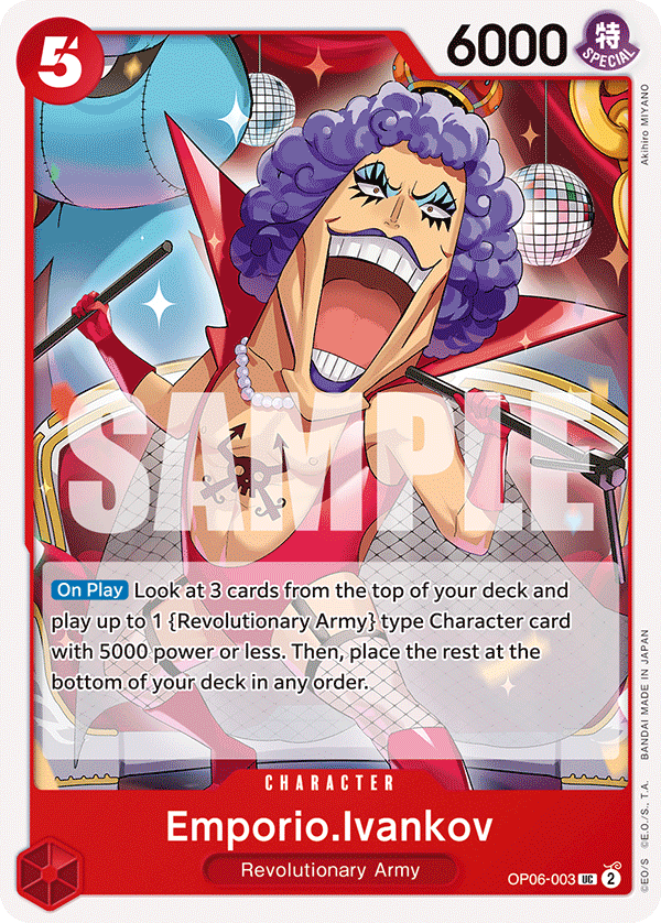 OP06-003 UC ENG Emporio Ivankov Carte personnage uncommon
