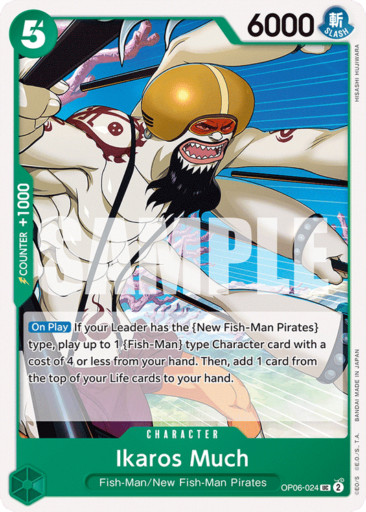 OP06-024 UC ENG Ikaros Much Carte personnage uncommon