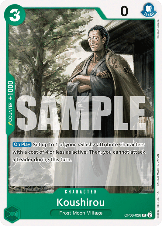 OP06-026 C ENG Koushirou Carte personnage commune