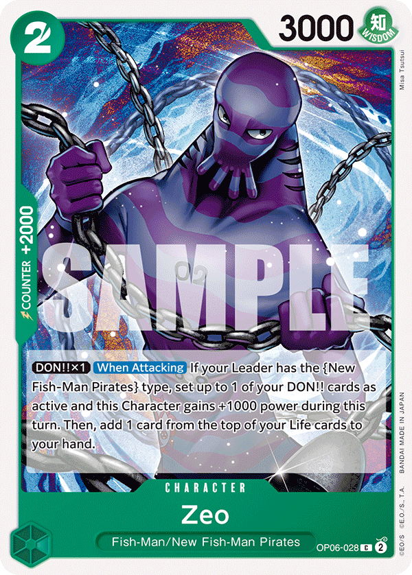 OP06-028 C ENG Zeo Carte personnage commune