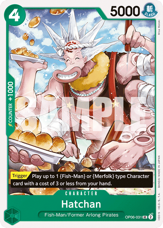 OP06-031 UC ENG Hatchan Carte personnage uncommon