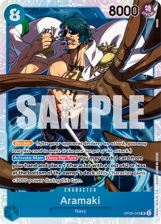 OP06-043 SR ENG Aramaki Carte personnage super rare