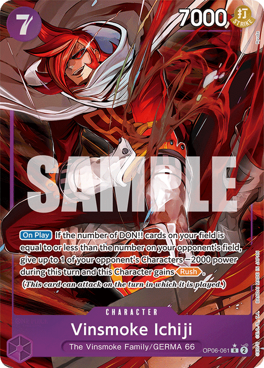 OP06-061 R ENG Vinsmoke Ichiji (Parallèle) Carte personnage rare