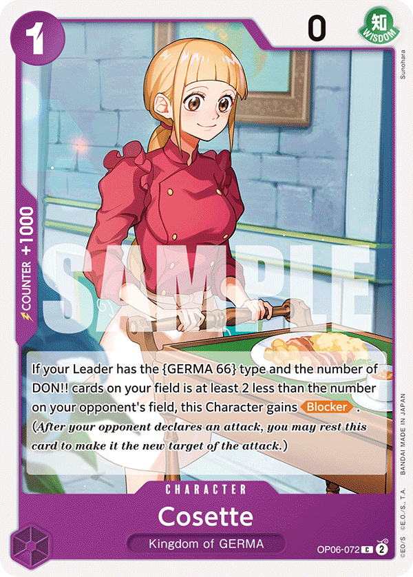 OP06-072 C ENG Cosette Carte personnage commune