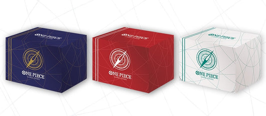 Boîte de rangement - One Piece Card Game Clear Card Case - Standard Blue / Red / White