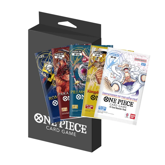 Treasure Pack Set OP01-OP05 – 4 Boosters + 1 carte promo