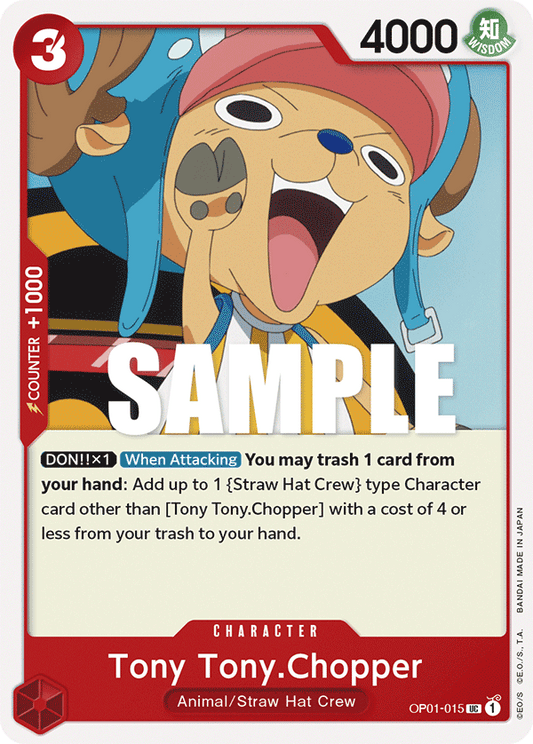 OP01-015 UC ENG Tony Tony Chopper Carte personnage uncommon