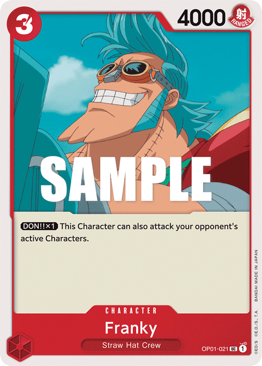 OP01-021 UC ENG Franky Carte personnage uncommon