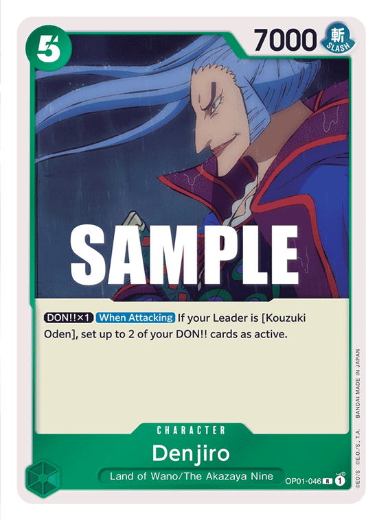 OP01-046 R ENG Denjiro Carte personnage rare