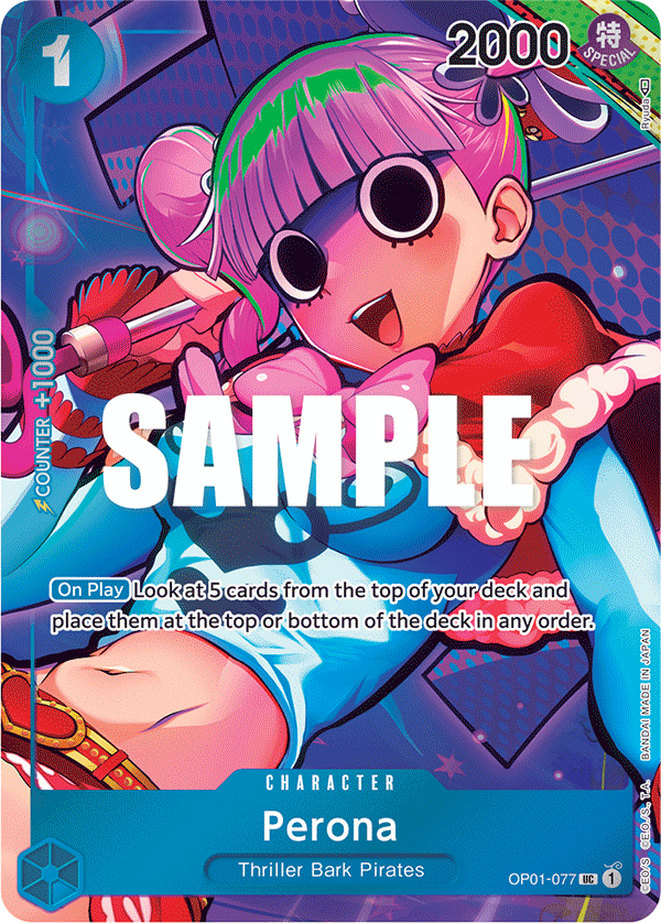 OP01-077 UC ENG Perona Parallèle Carte personnage uncommon