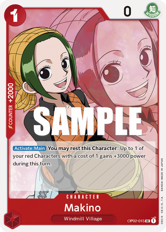 OP02-015 UC ENG Makino Carte personnage uncommon
