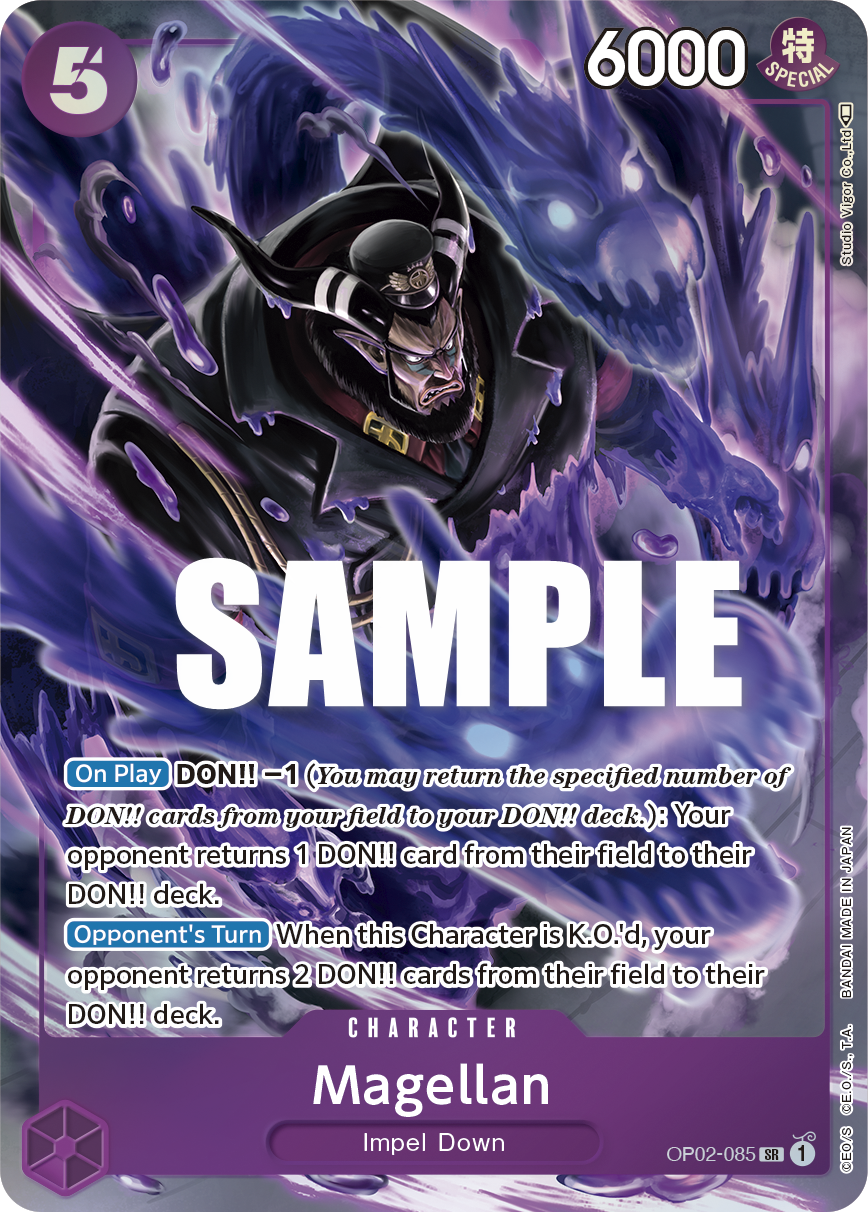 OP02-085 SR ENG Magellan Parallèle Carte personnage Super Rare