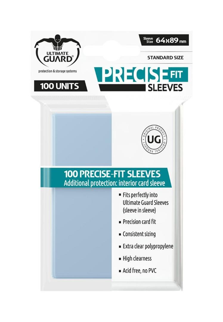 Ultimate Guard 100 protège-cartes Precise-Fit Transparent
