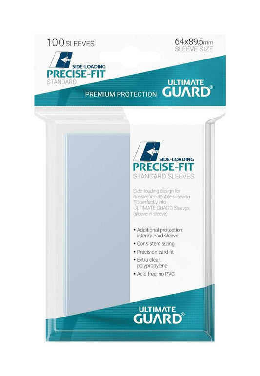 Ultimate Guard 100 protège-cartes Side-Loading Precise-Fit Transparent