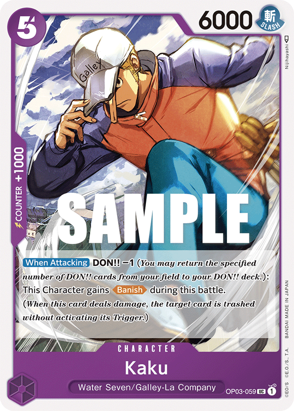 OP03-059 UC ENG Kaku Carte personnage uncommon