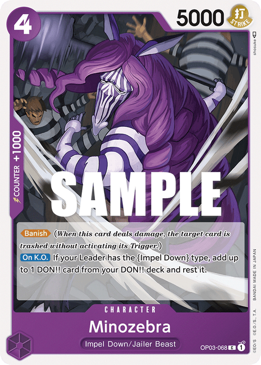 OP03-068 C ENG Minozebra Carte personnage commune