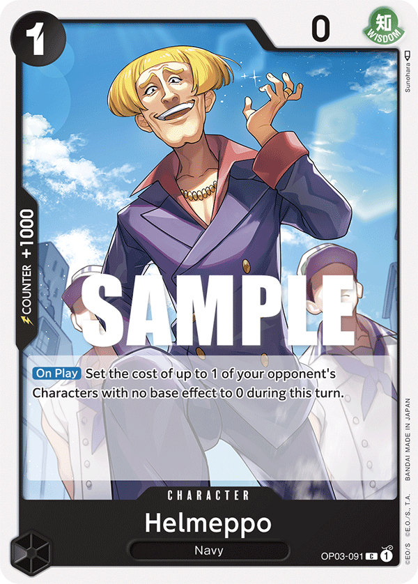 OP03-091 C ENG Helmeppo Carte personnage commune