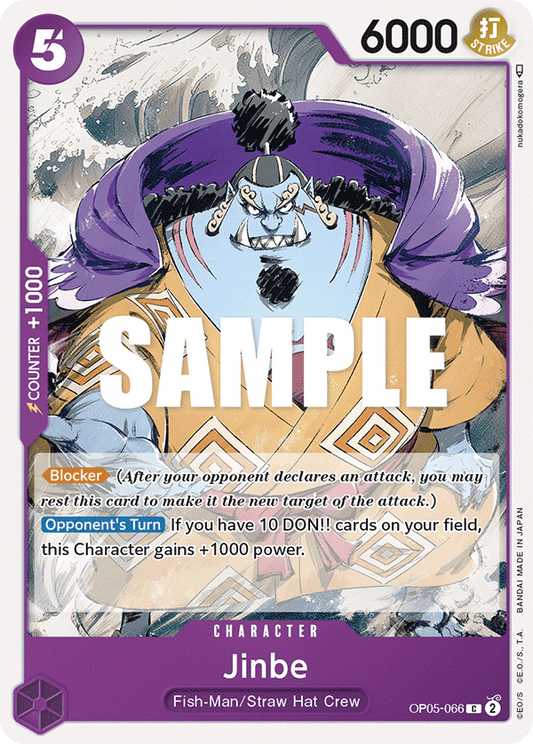 OP05-066 C ENG Jinbe Carte personnage commune