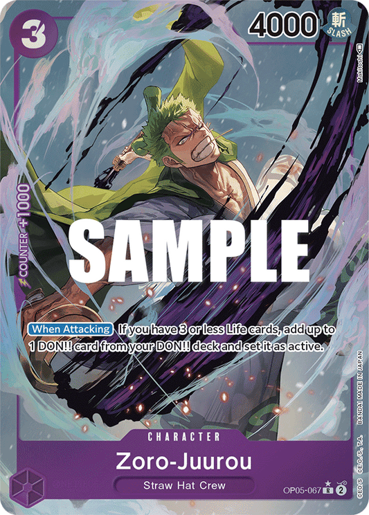 OP05-067 R ENG Zoro-Juurou Carte personnage rare (Parallèle)