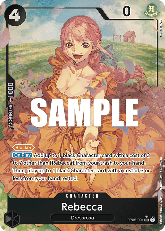 OP05-091 SR ENG Rebecca Carte personnage super rare (Parallèle)