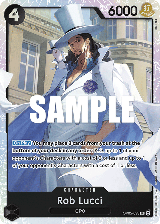 OP05-093 SR ENG Rob Lucci Carte personnage super rare