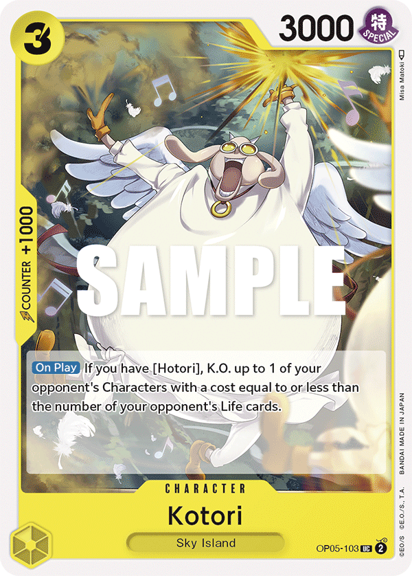 OP05-103 UC ENG Kotori Carte personnage uncommon