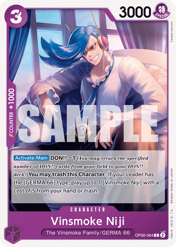 OP06-064 C ENG Vinsmoke Niji Carte personnage commune