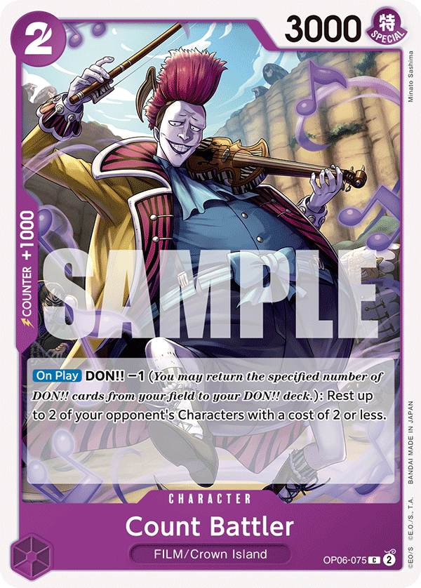 OP06-075 C ENG Count Battler Carte personnage commune