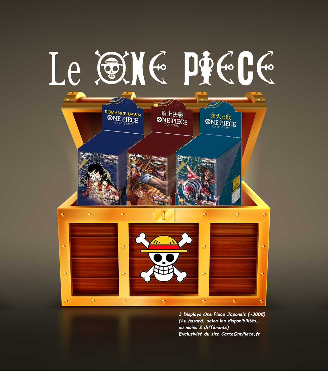 Boutique du jeu de cartes One Piece officiel, accessoires et figurines Cartes One Piece Card