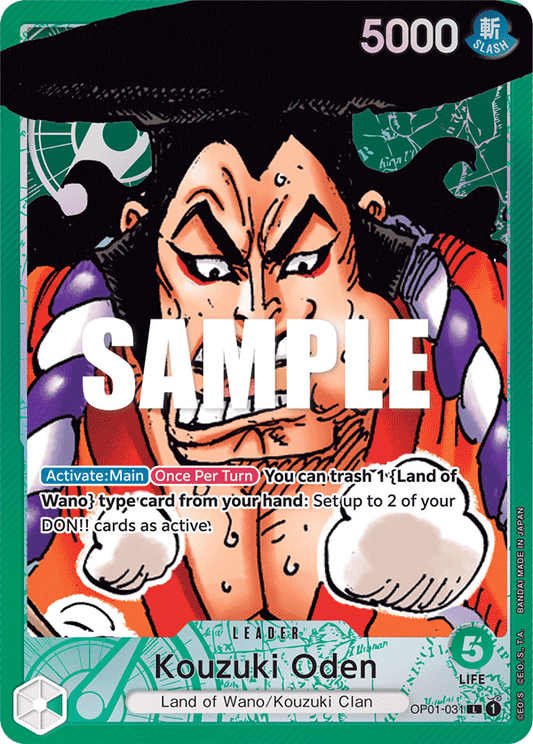 OP01-031 L ENG Kouzuki Oden Parallèle Carte leader