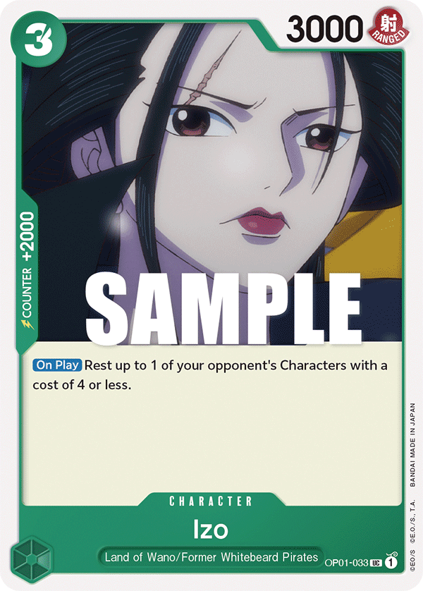 OP01-033 UC ENG Izo Carte personnage uncommon