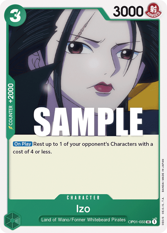 OP01-033 UC ENG Izo Carte personnage uncommon