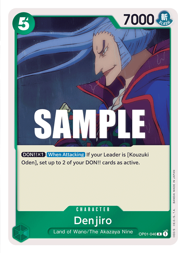 OP01-046 R ENG Denjiro Carte personnage rare