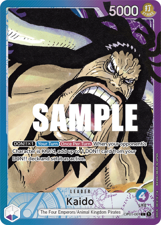 OP01-061 L ENG Kaido Parallèle Carte leader