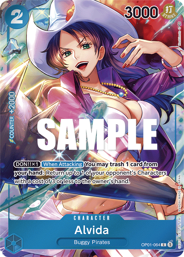 OP01-064 C ENG Alvida Parallèle  Carte personnage commune