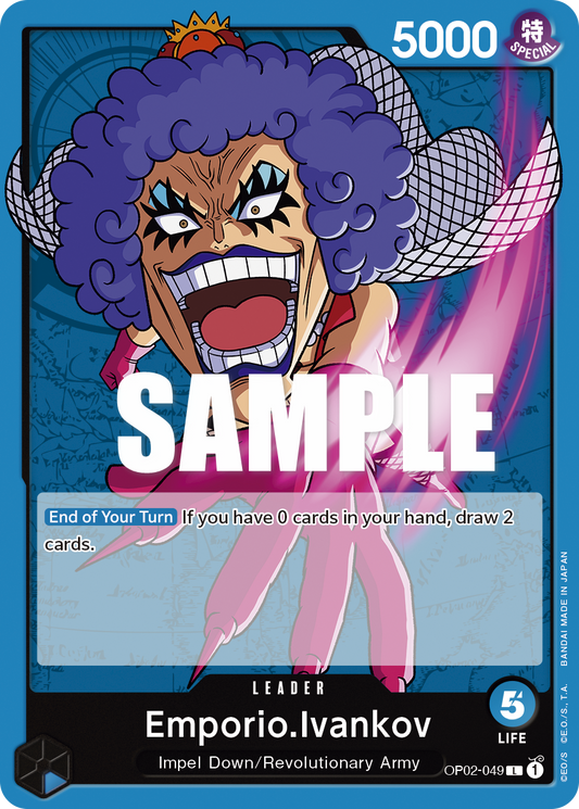 OP02-049 L ENG Emporio Ivankov Carte leader