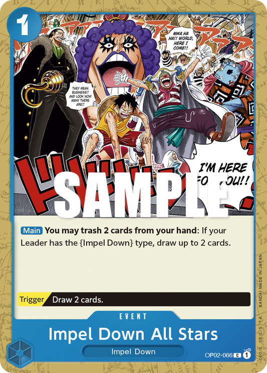 OP02-066 C ENG Impel Down All Stars Carte event commune