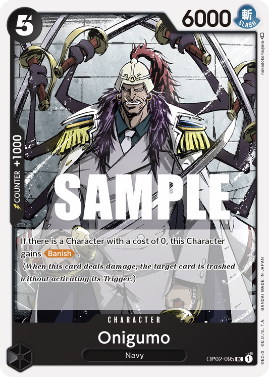 OP02-095 UC ENG Onigumo Carte personnage uncommon